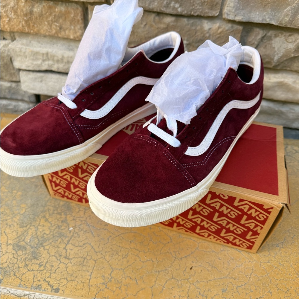 Vans Men's Deep Red Sneakers